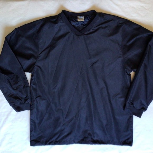 HPI Direct - Men's Navy blue pullover, lined windbreaker jacket NWOT - Picture 3 of 8